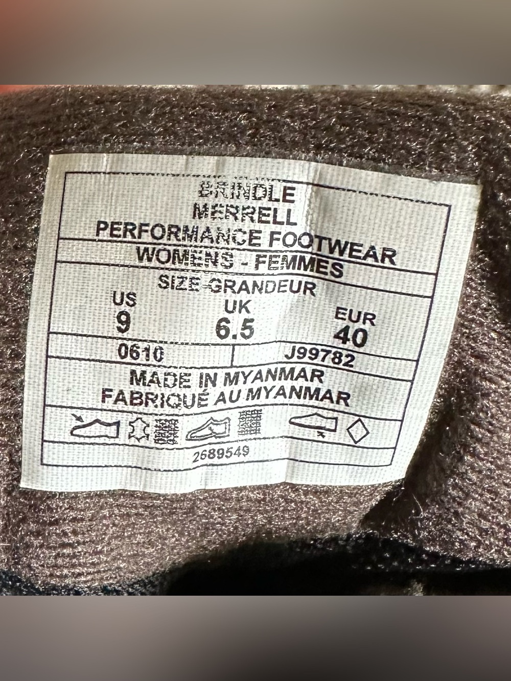 Women's BRINDLE Merrell Moab 2 Mid Waterproof Hiking Shoes Size 9 - Picture 13 of 15